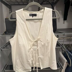 Zara Off-White Blouse